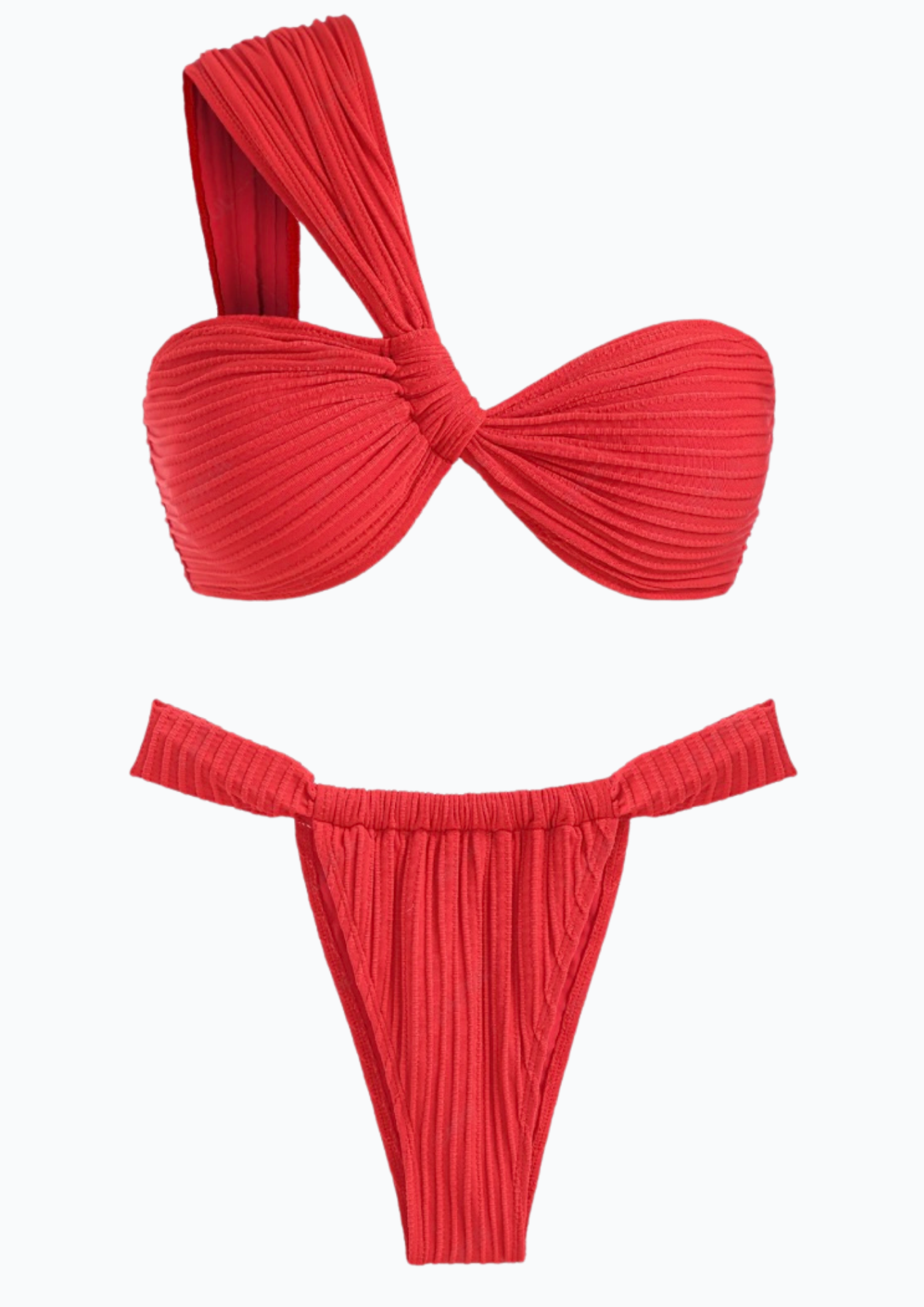 Tie Side  Bandeau Two Piece Set Bikini